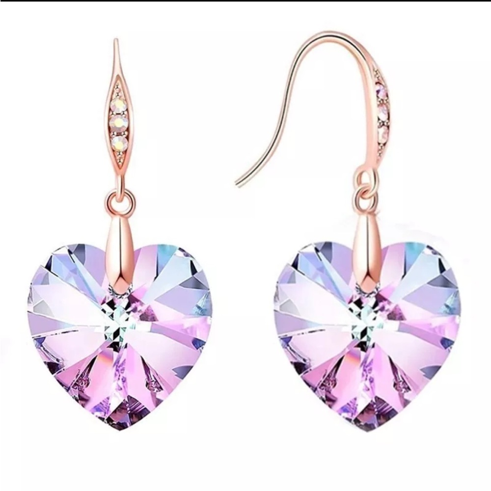 Heart Drop Earrings
